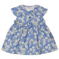 E33204: Baby Girls All Over Print Lined Dress  (1-2 Years)